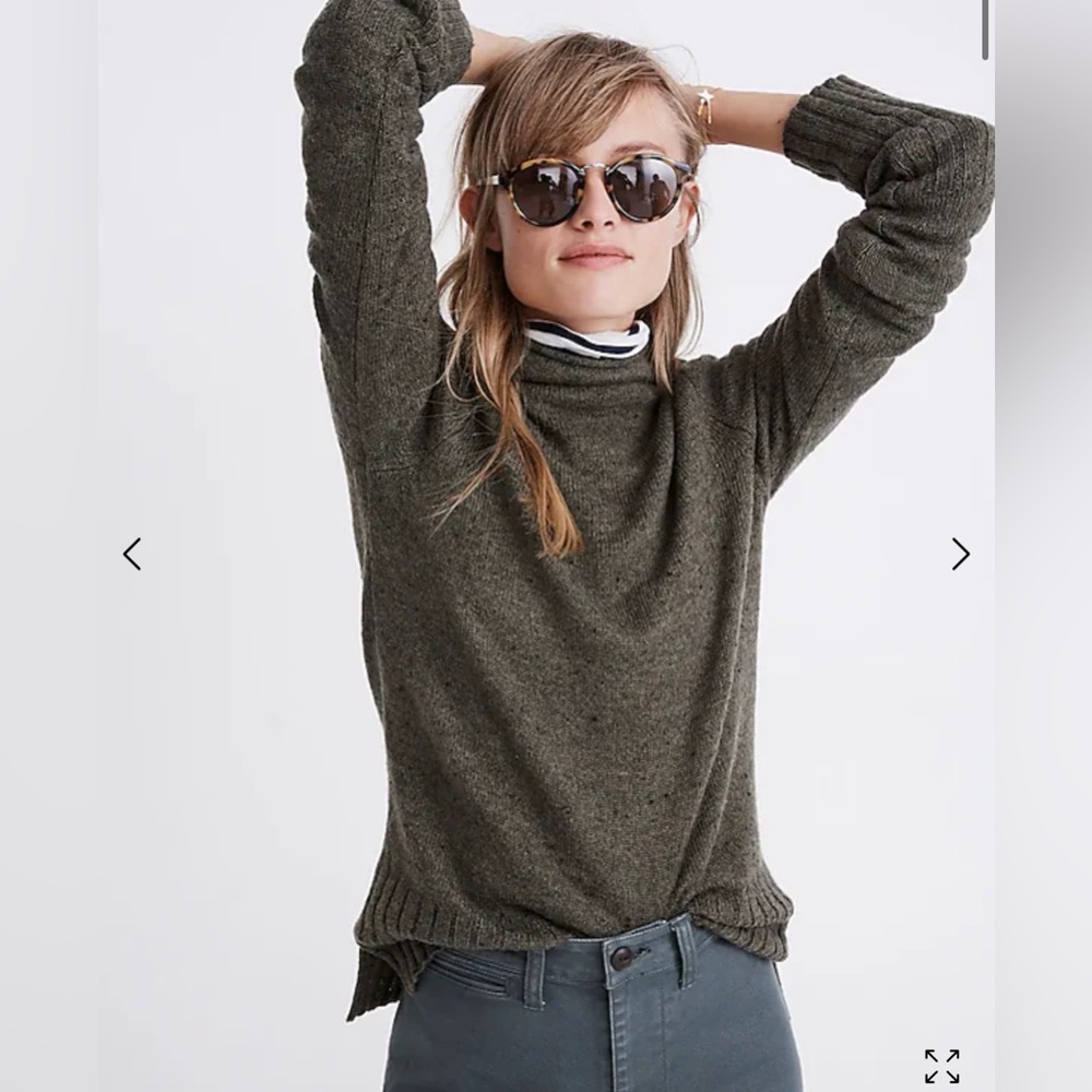 Donegal Inland Turtleneck Sweater in Coziest Yarn - Donegal Forest - Medium